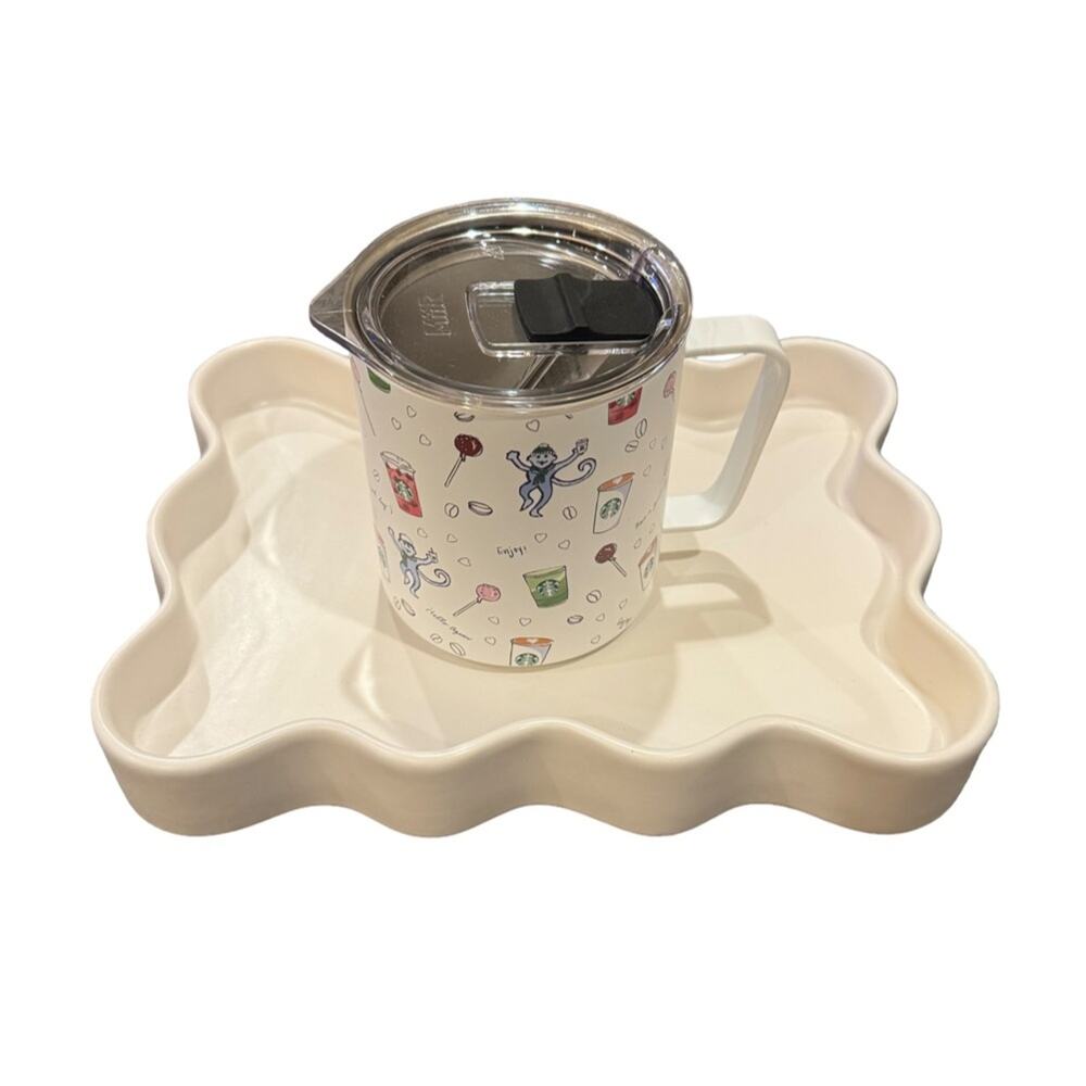 2025 Starbucks X Roller Rabbit 12oz Stainless Steel Mug Tumbler Holiday